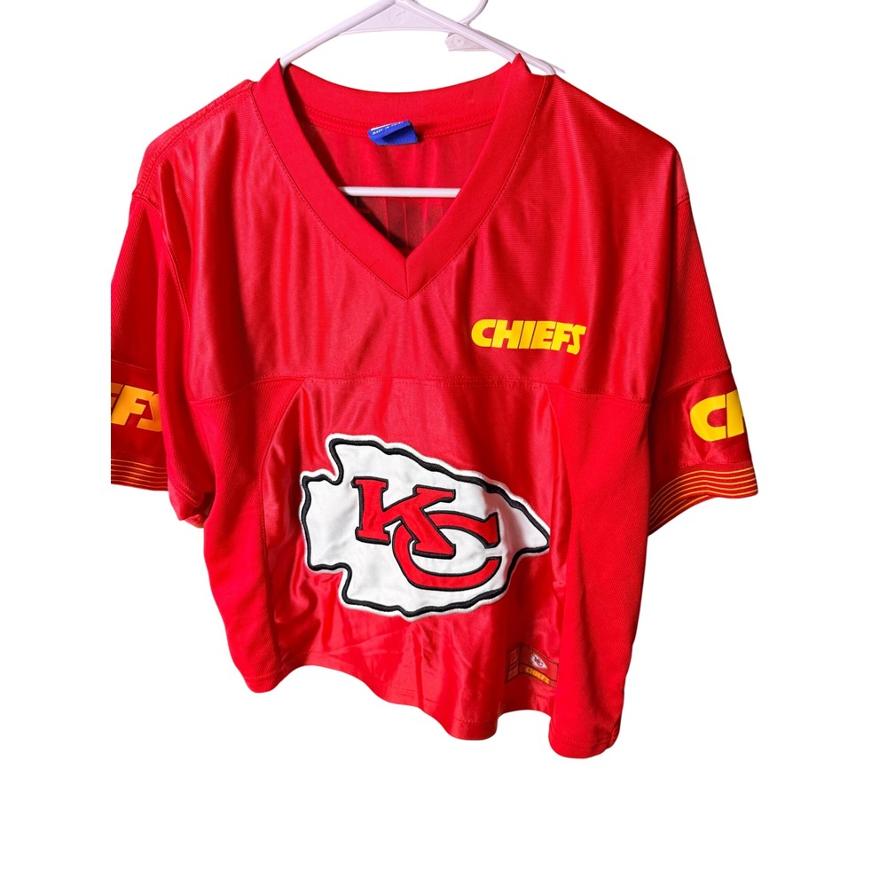 Ultra Game NFL Kansas City Chiefs Cropped Football Jersey Size 1X